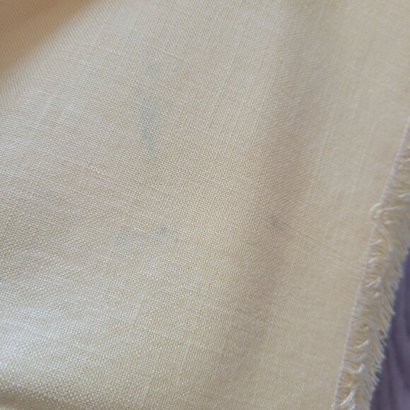 Yellow Square Cotton Tablecloth With Fringed Edges 36" X 36" - Picture 4 of 6